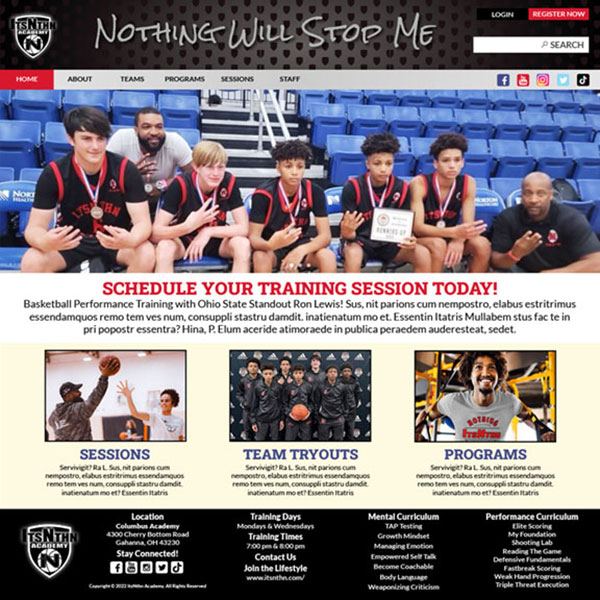 ItsNthn Academy Website Prototype